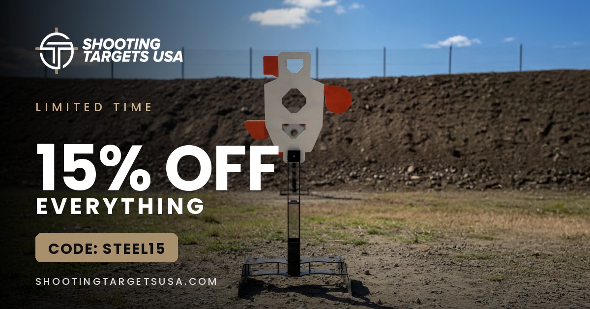 Shooting Targets USA limited-time offer: 15% off everything with code STEEL15